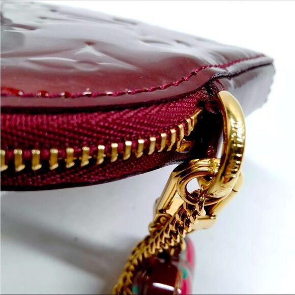 Auth Louis Vuitton Monogram Vernis Coeur Heart Coin Purse Pomme D'Amour - Picture 9 of 9